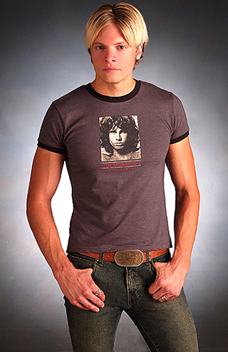 Davey T Hamilton wearing Jim Morrison