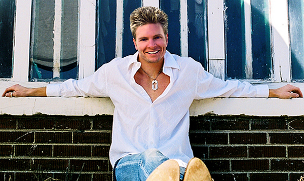 Davey T Hamilton Smiles with a Spikey Haircut