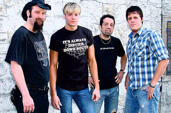 Davey T Hamilton with his band